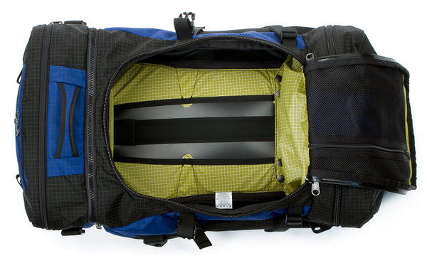 The Hero's Journey in Nordic (blue with grey grid) 400 Halcyon with Wasabi (green with white grid) 200 Halcyon interior.